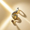 A fashionable and exquisite accessory with a gold diamond-encrusted treble clef music theme Application Scenario